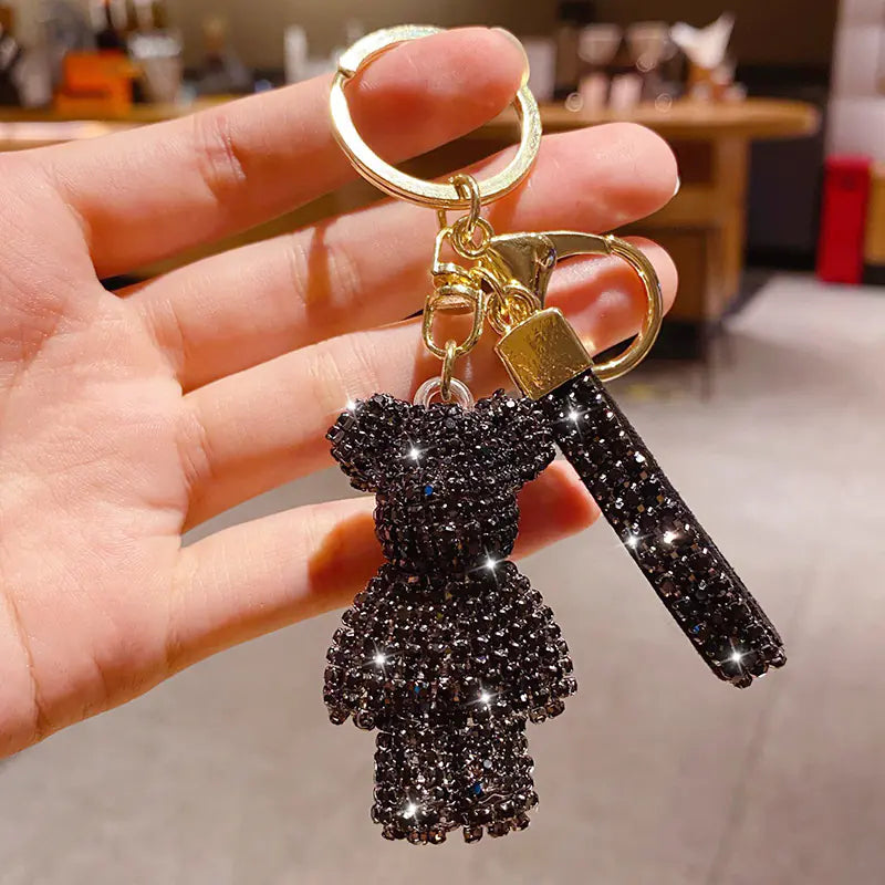 GlimBear™ Diamond-Studded Keychain — Luxury Teddy Bear Charm