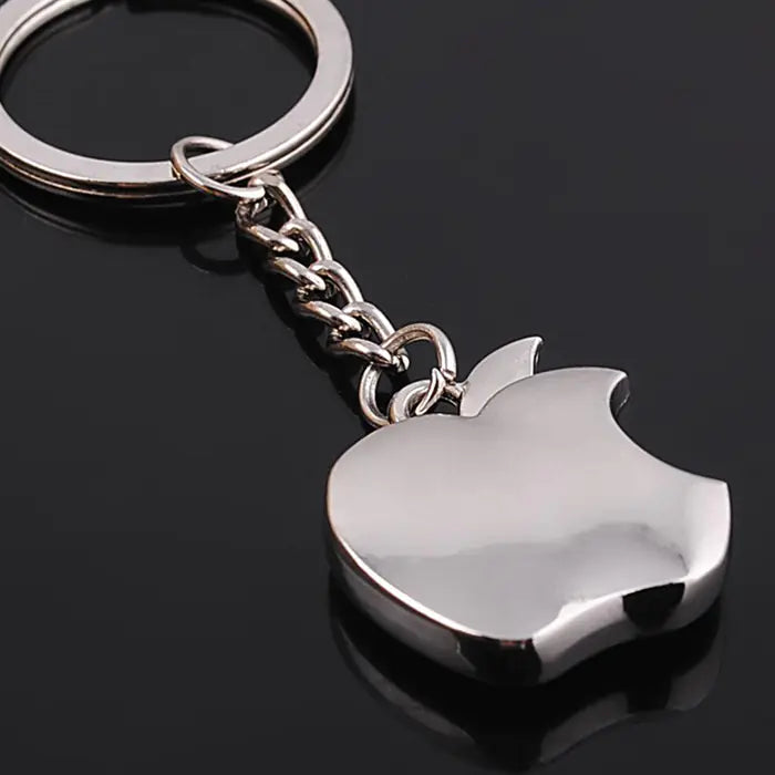 AeroFruit™ Zinc Alloy Keychain — Minimalist Apple Design