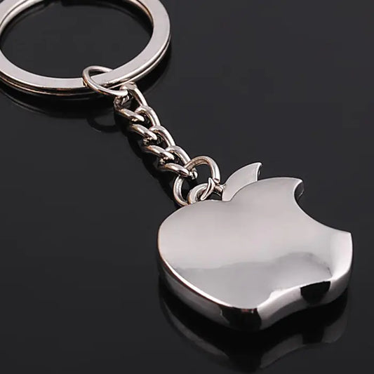 AeroFruit™ Zinc Alloy Keychain — Minimalist Apple Design