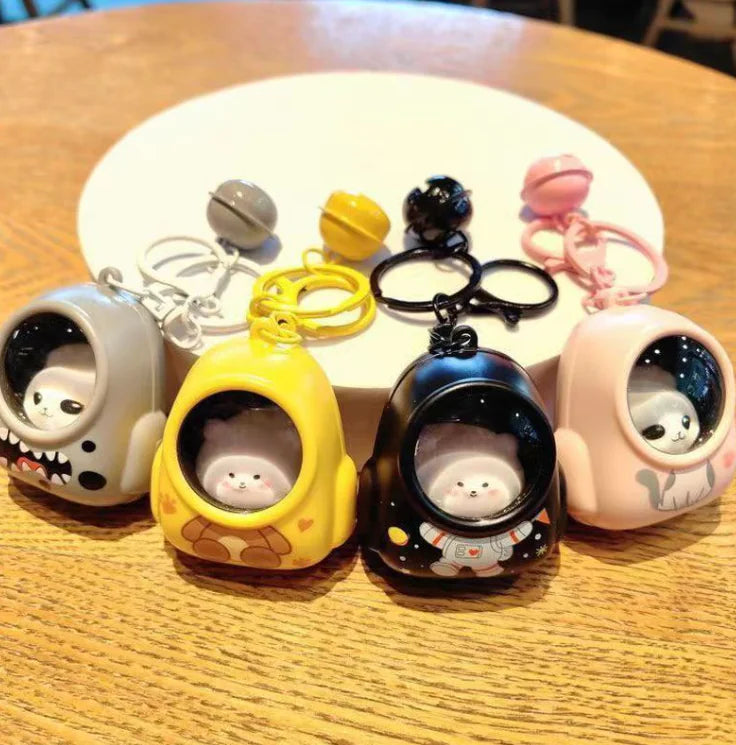 StarliteBear™ Keychain Figurines — Modern Art Plush-Inspired Collectibles