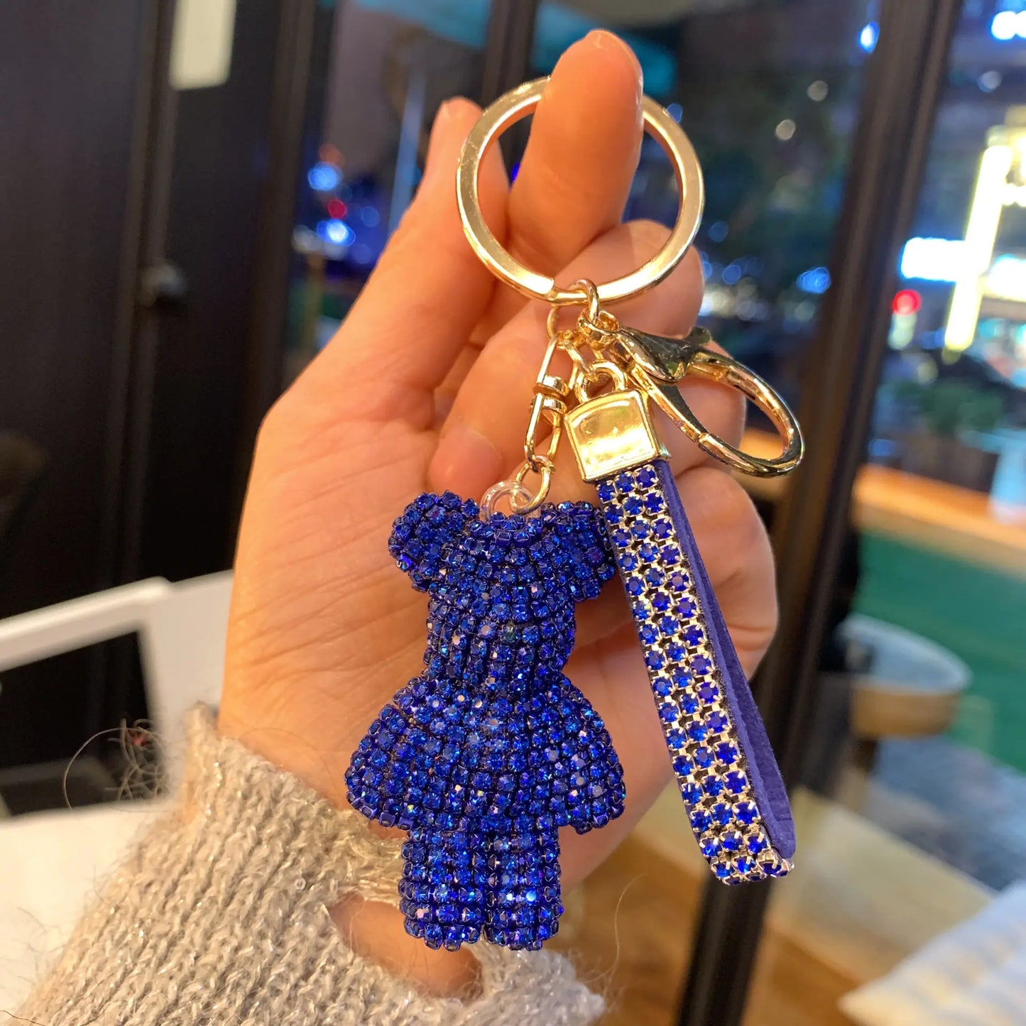 GlimBear™ Diamond-Studded Keychain — Luxury Teddy Bear Charm