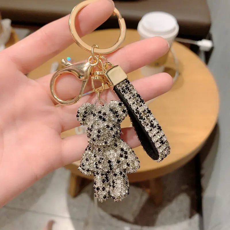 GlimBear™ Diamond-Studded Keychain — Luxury Teddy Bear Charm